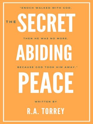 cover image of The Secret of Abiding Peace